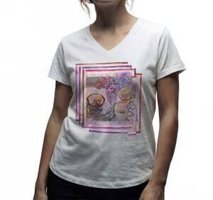 NEW SUZI ROHER viv tee in i love tea